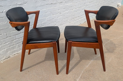 Mid Century Danish Modern Kai Kristiansen Dining Chairs
