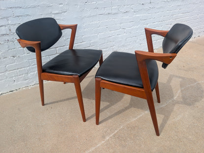 Mid Century Danish Modern Kai Kristiansen Dining Chairs