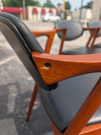 Mid Century Danish Modern Kai Kristiansen Dining Chairs