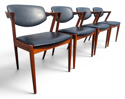 Mid Century Danish Modern Kai Kristiansen Dining Chairs