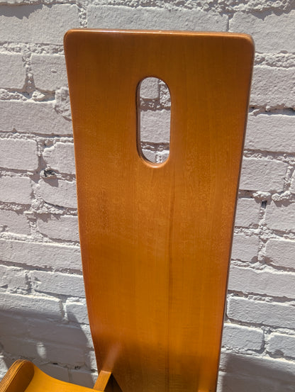 Mid Century Italian Modern Bentwood Dining Chairs Attributed to Edoardo Landi for Nikol International