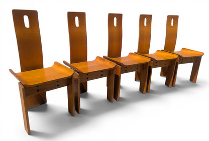 Mid Century Italian Modern Bentwood Dining Chairs Attributed to Edoardo Landi for Nikol International