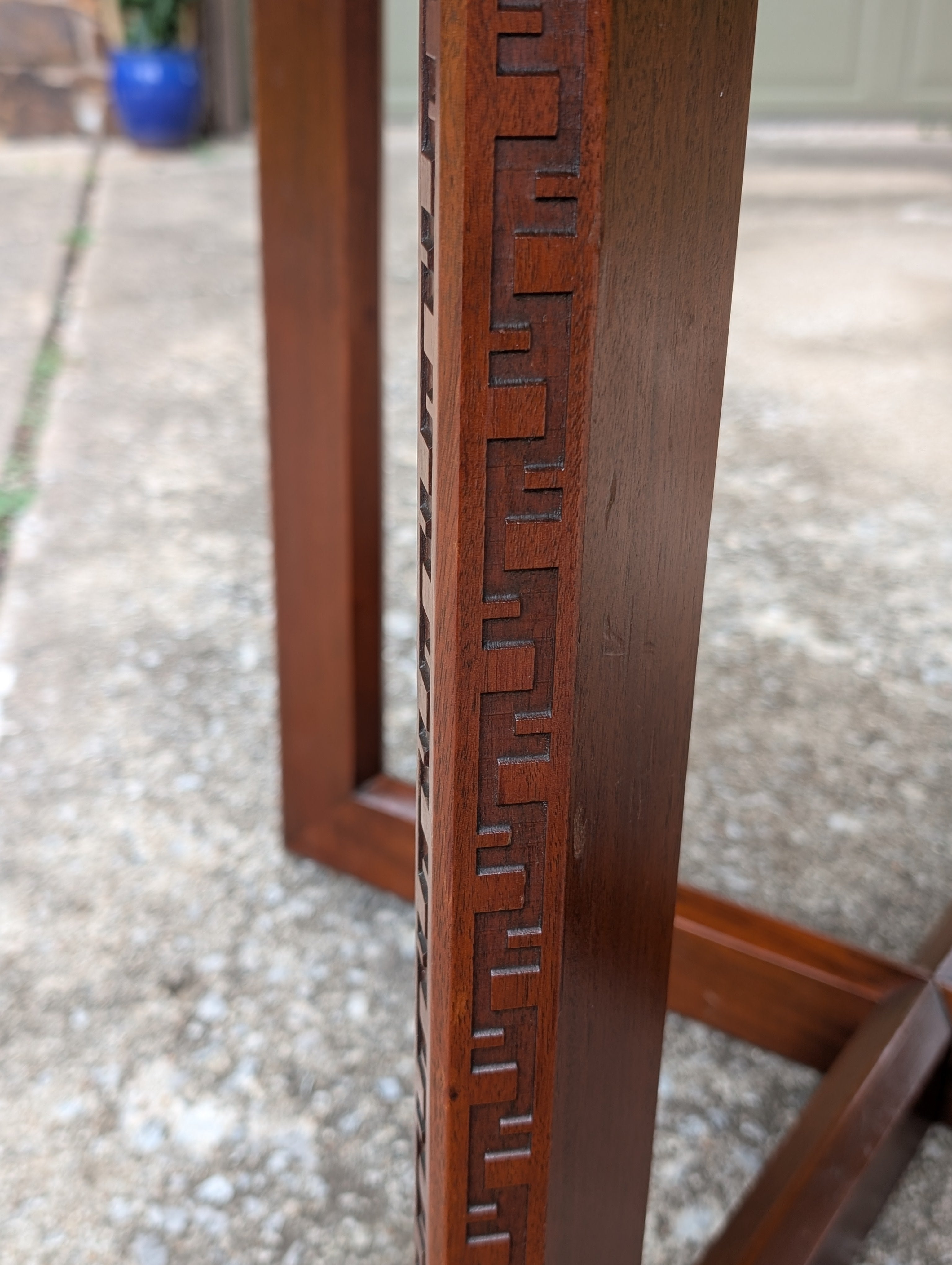 Mid Century Modern Frank Lloyd Wright Taliesen Mahogany Dining Table