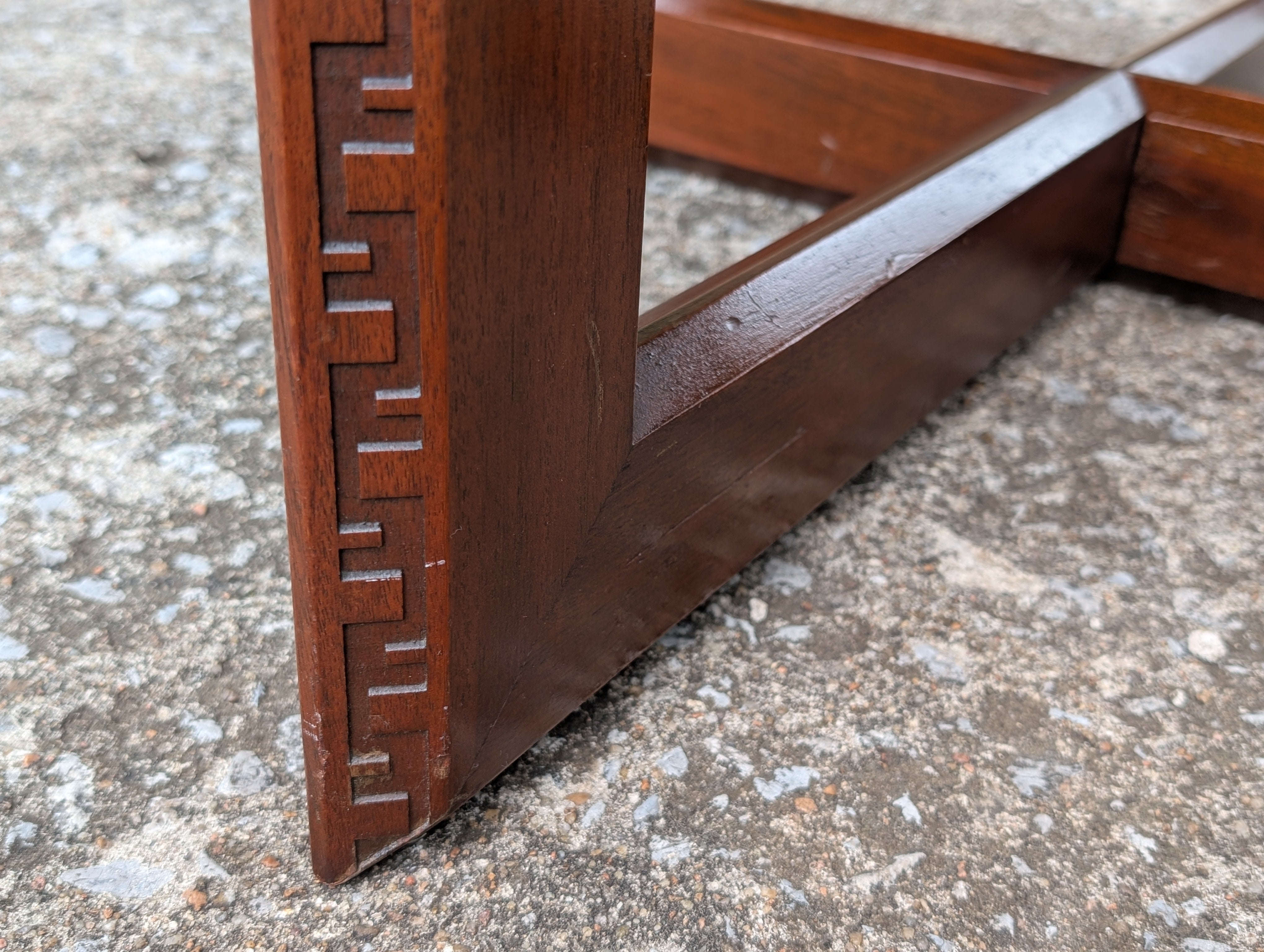Mid Century Modern Frank Lloyd Wright Taliesen Mahogany Dining Table