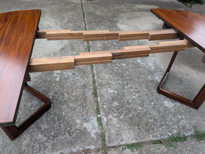 Mid Century Modern Frank Lloyd Wright Taliesen Mahogany Dining Table