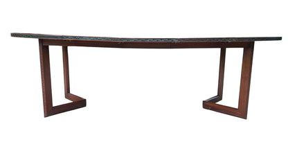 Mid Century Modern Frank Lloyd Wright Taliesen Mahogany Dining Table