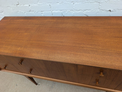 Mid Century English Modern Teak Dresser