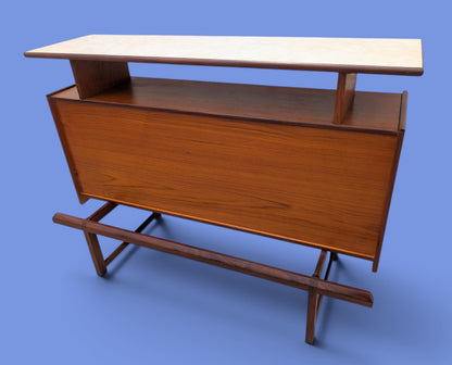 Mid Century English Modern Teak Dry Bar