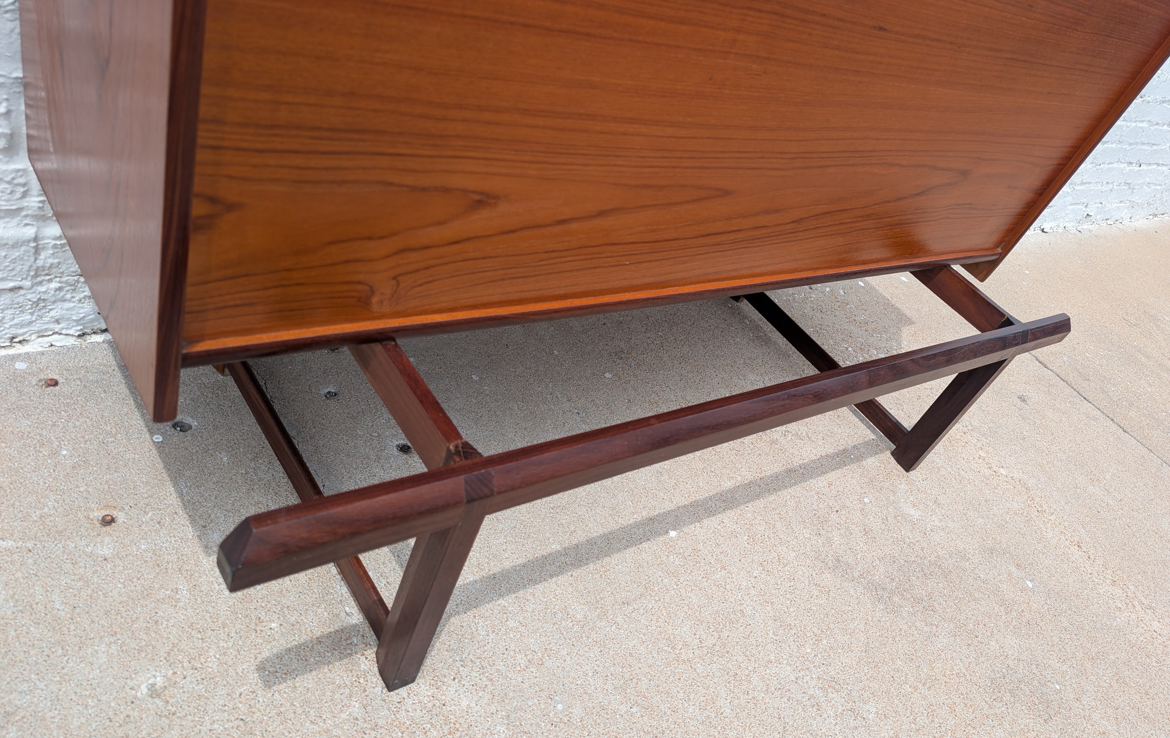 Mid Century English Modern Teak Dry Bar