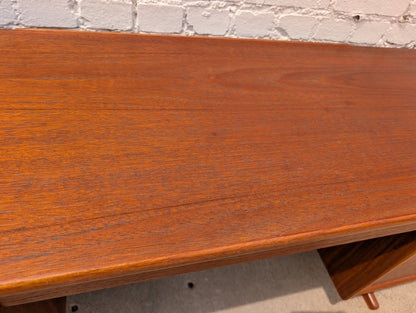 Mid Century English Modern Teak Desk/Vanity by Austin Suite