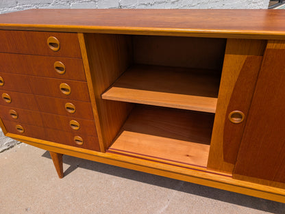 Mid Century Danish Modern Teak Credenza Attributed to Early IKEA