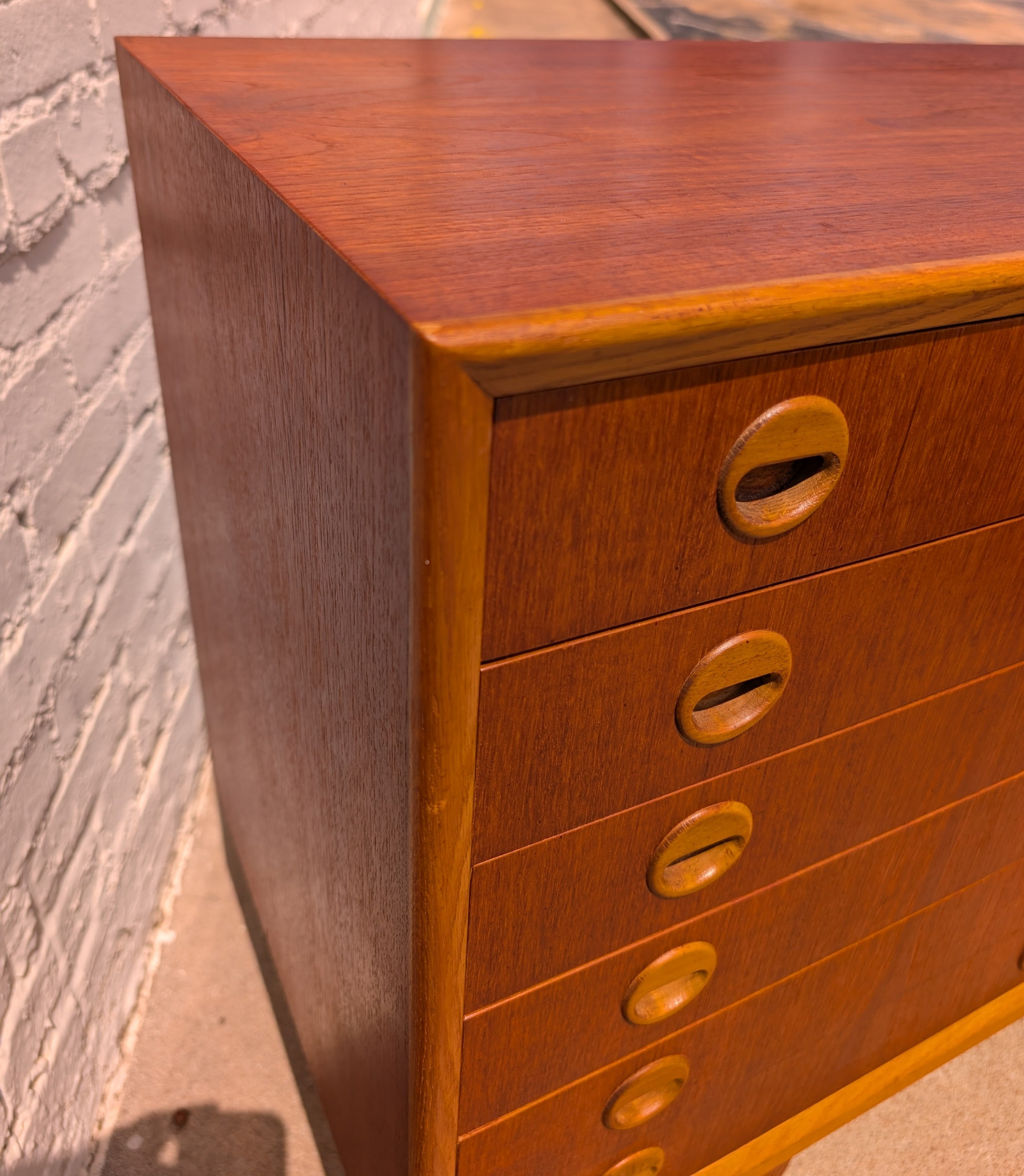 Mid Century Danish Modern Teak Credenza Attributed to Early IKEA