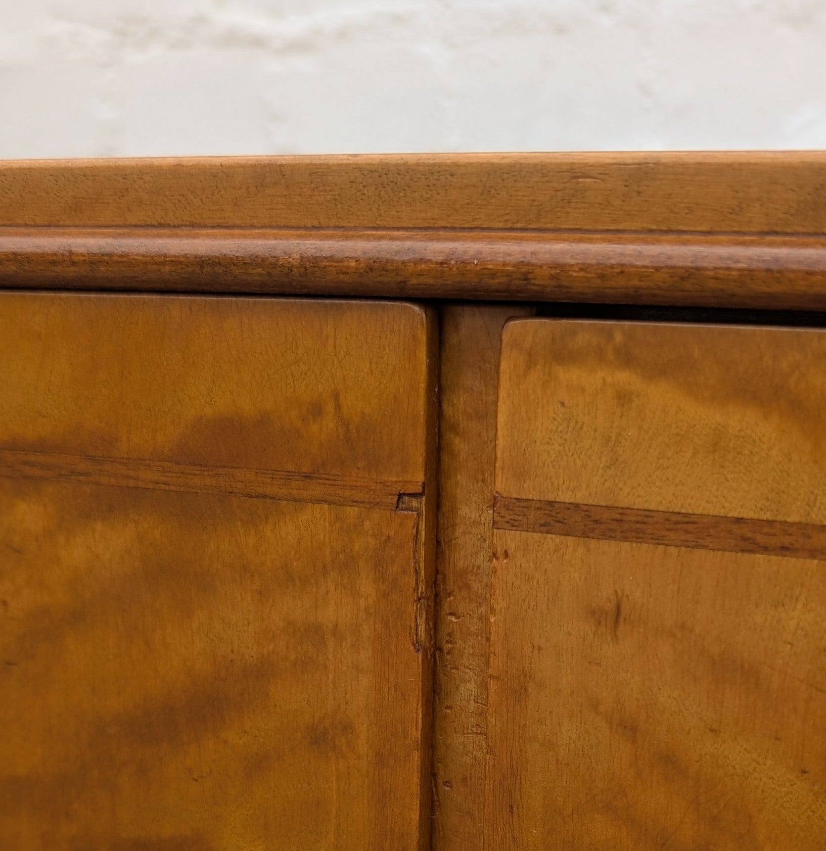 Modern Swedish Art Deco Birch and Oak Cabinet