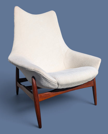 Mid Century Danish Modern Bramin Side Chair by Henry Klein