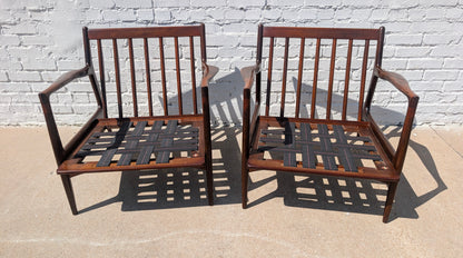 Mid Century Danish Modern Kofod Larsen Side Chairs by Selig
