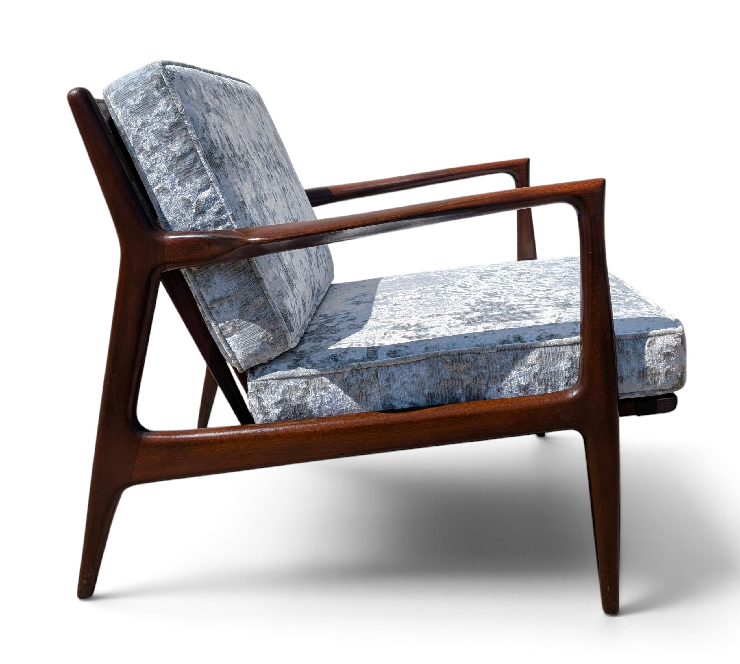 Mid Century Danish Modern Kofod Larsen Side Chairs by Selig