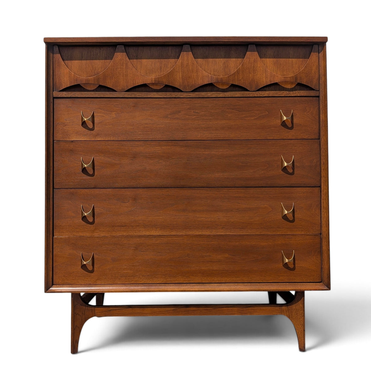 Mid Century Modern Broyhill Brasilia Walnut Dresser