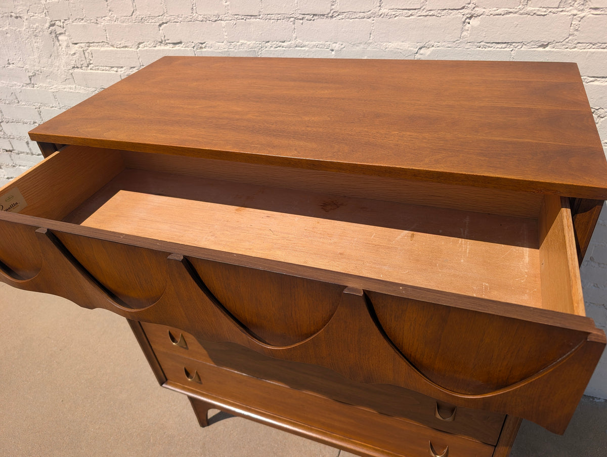 Mid Century Modern Broyhill Brasilia Walnut Dresser