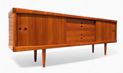 Mid Century Danish Modern Teak Sideboard by Bramin
