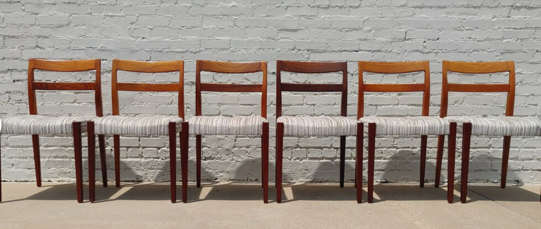 Mid Century Modern Teak Dining Chairs