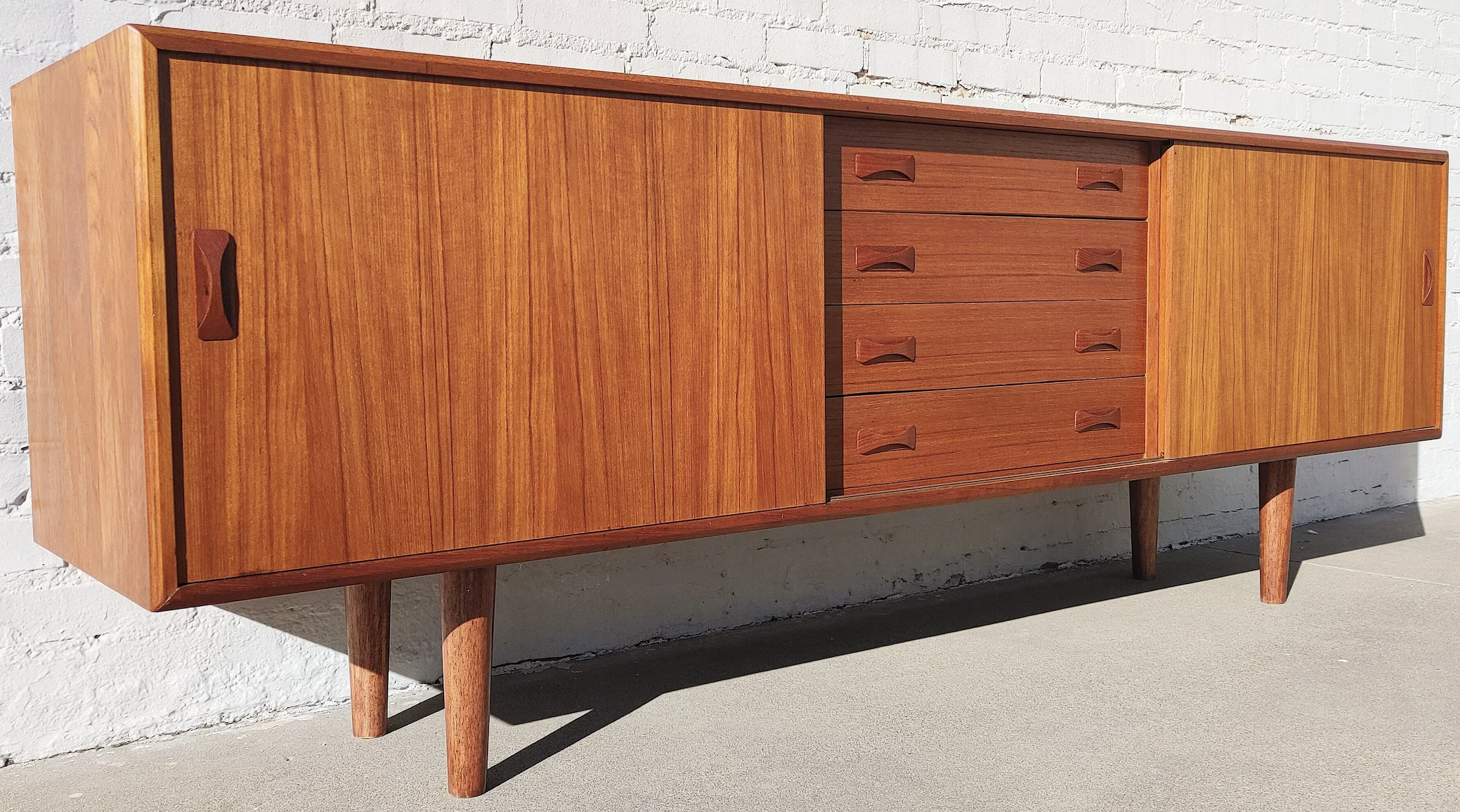 Mid Century Modern Danish Teak Credenza by Clausen and Son
