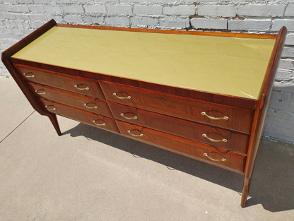 Italian Rosewood Herringbone Pattern Dresser
