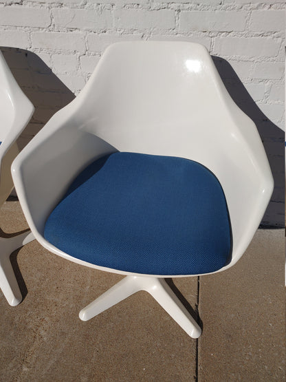Mid Century Modern Burke Armed Tulip Chairs