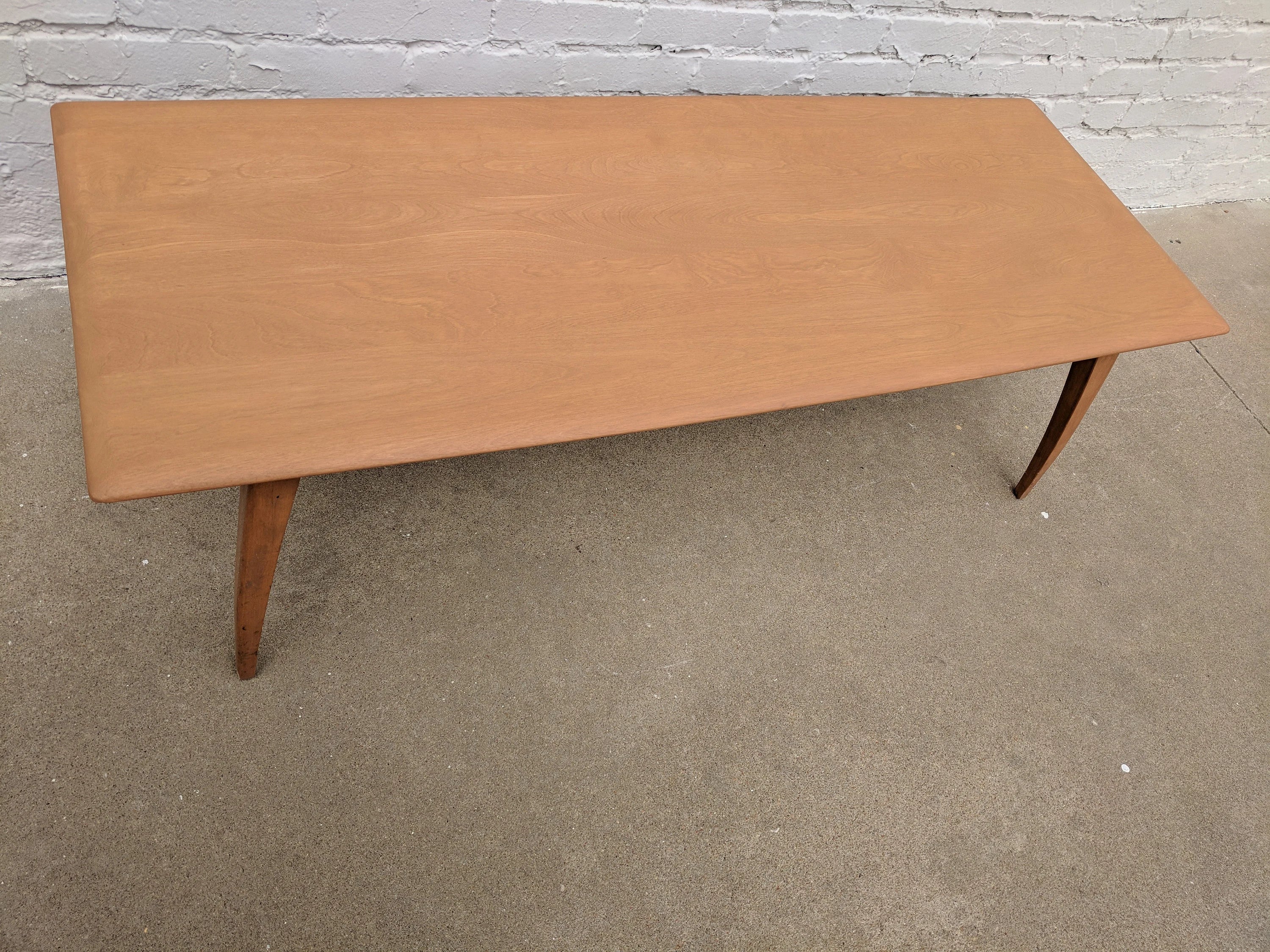 Mid Century Modern Heywood Wakefield Solid Birch Coffee Table