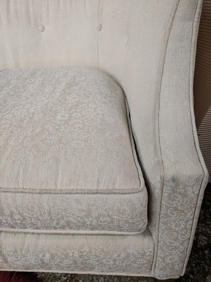 Mid Century Modern Drexel Walnut Trim Sofa