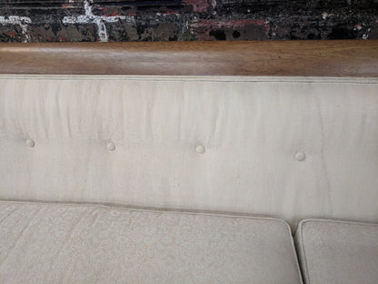 Mid Century Modern Drexel Walnut Trim Sofa