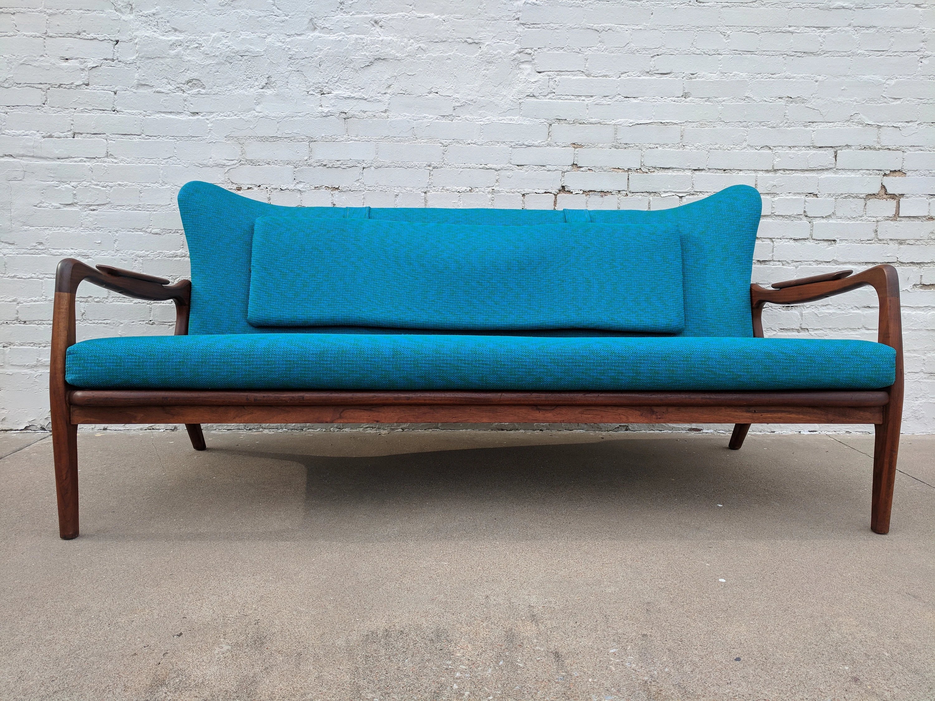 Mid Century Modern Adrian Pearsall Sculptura Sofa Loveseat