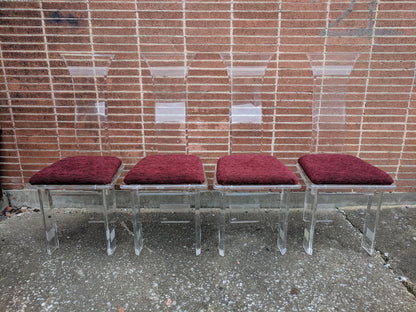 Mid Century Modern Acrylicore Lucite Dining Chairs