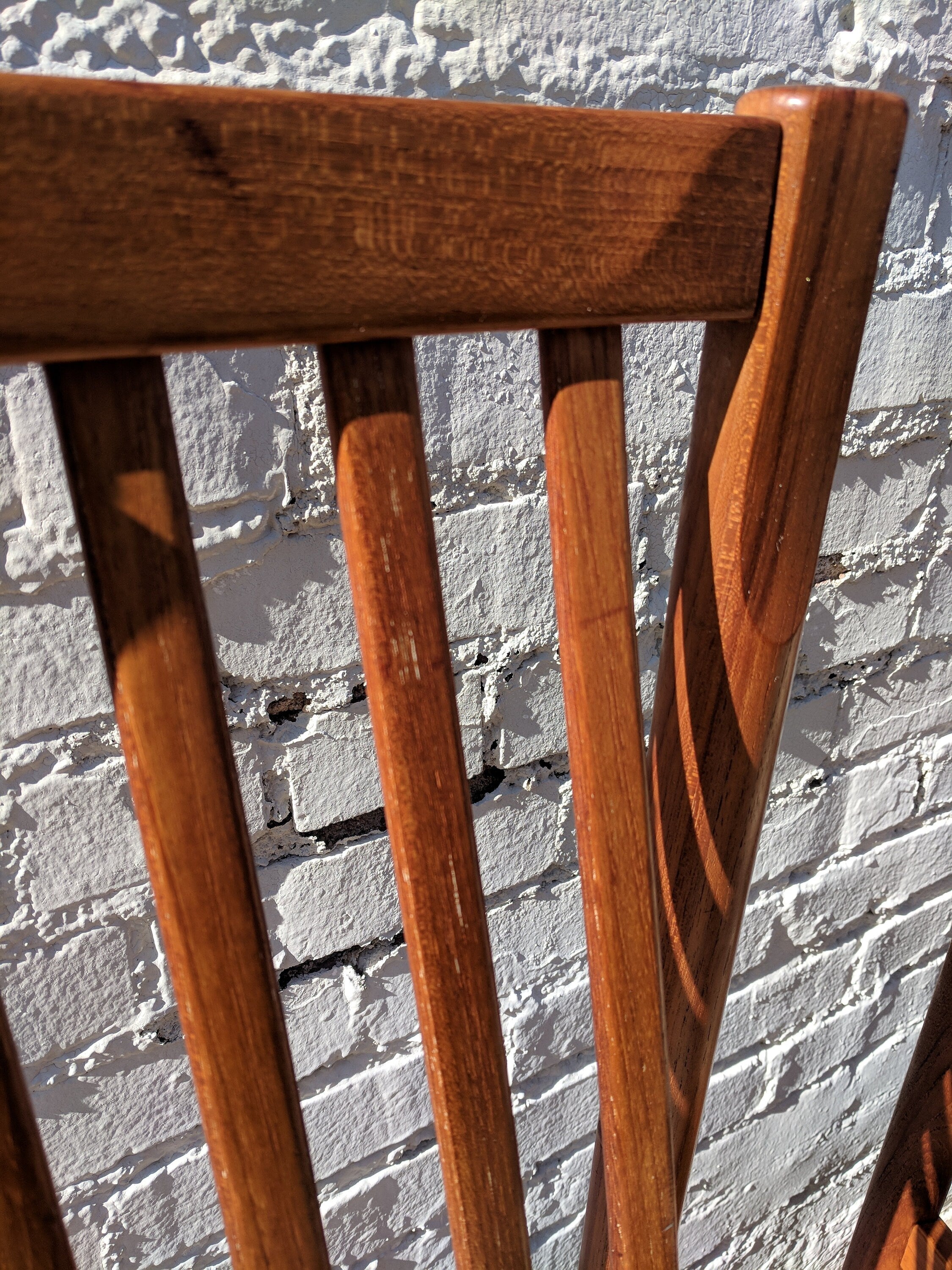 Mid Century Modern Danish D Scan Teak Dining Chairs Set of 4