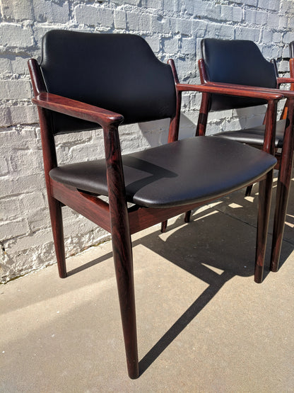 Mid Century Modern Arne Vodder Dining Table and Chairs