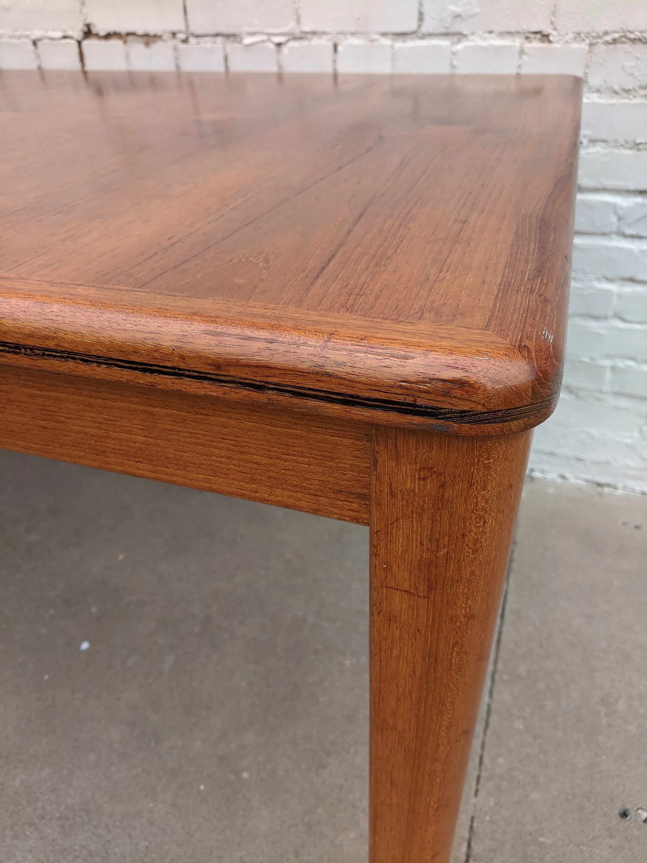 Mid Century Modern Bramin Teak Dining Table and Four Chairs