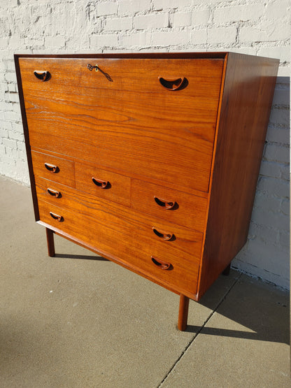 Mid Century Modern Hvidt & Molgaard Teak Secretary