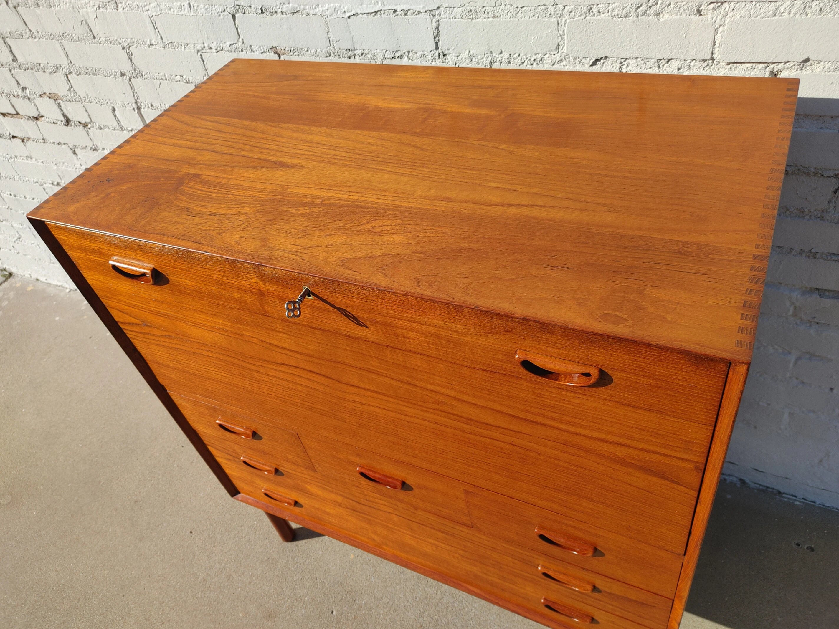 Mid Century Modern Hvidt & Molgaard Teak Secretary