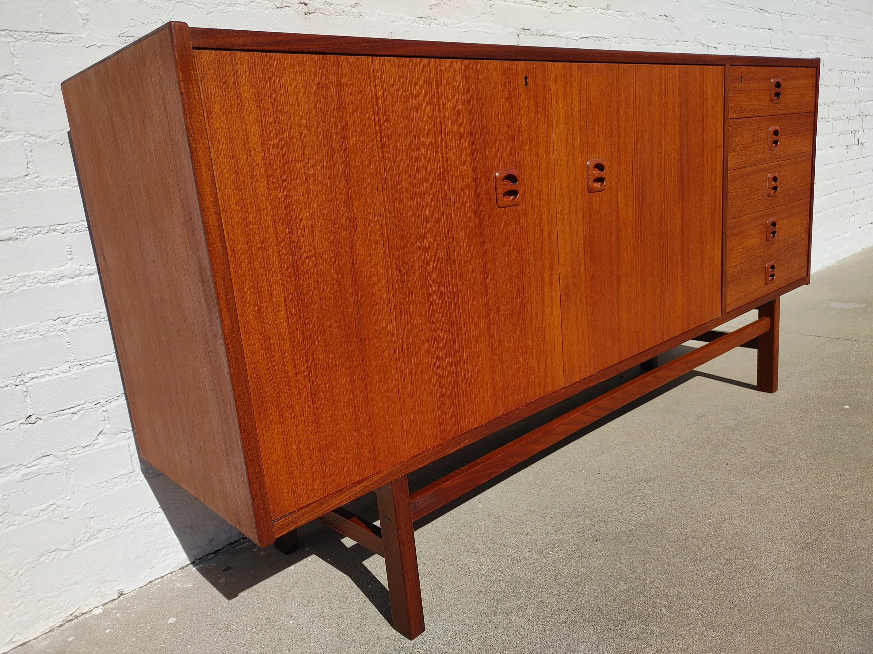 Mid Century Modern Danish Inspired Teak Cabinet