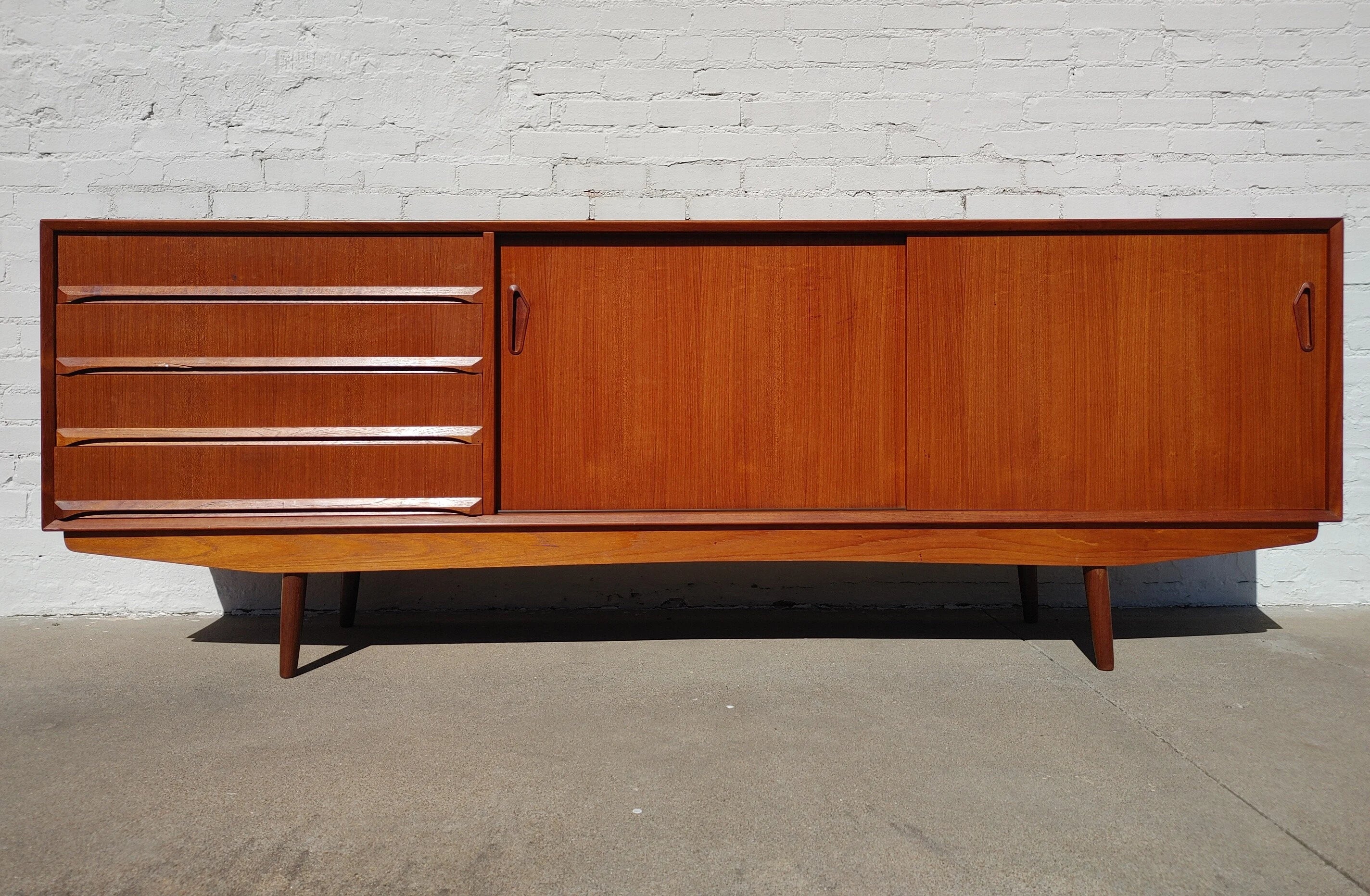 Mid Century Modern Danish Inspired Teak Credenza