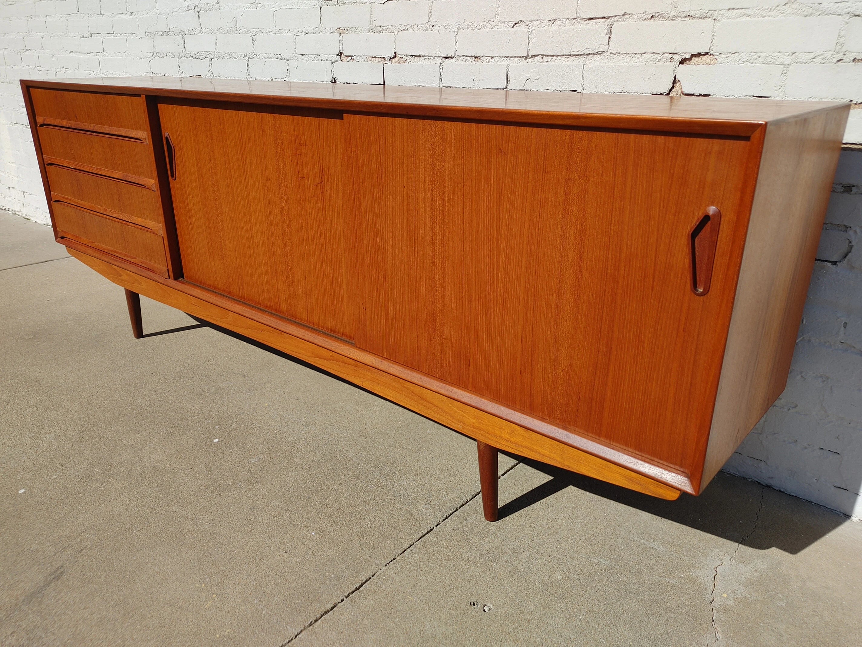 Mid Century Modern Danish Inspired Teak Credenza