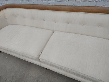 Mid Century Modern Drexel Walnut Trim Sofa