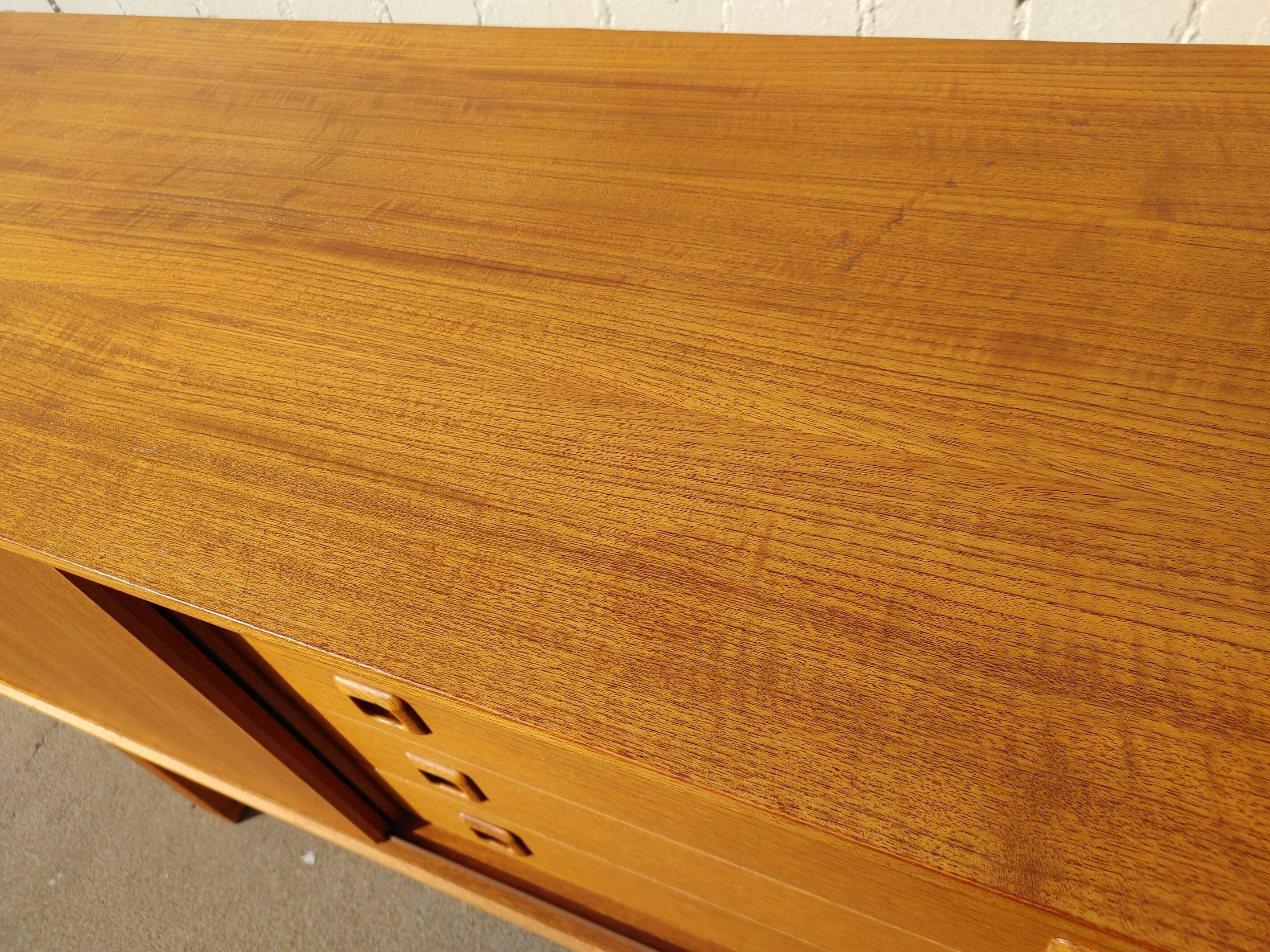 Mid Century Modern English Modern Teak Credenza by McIntosh