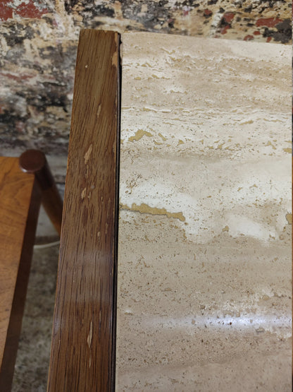 Mid Century Modern Drexel Profile Marble Top Cabinet