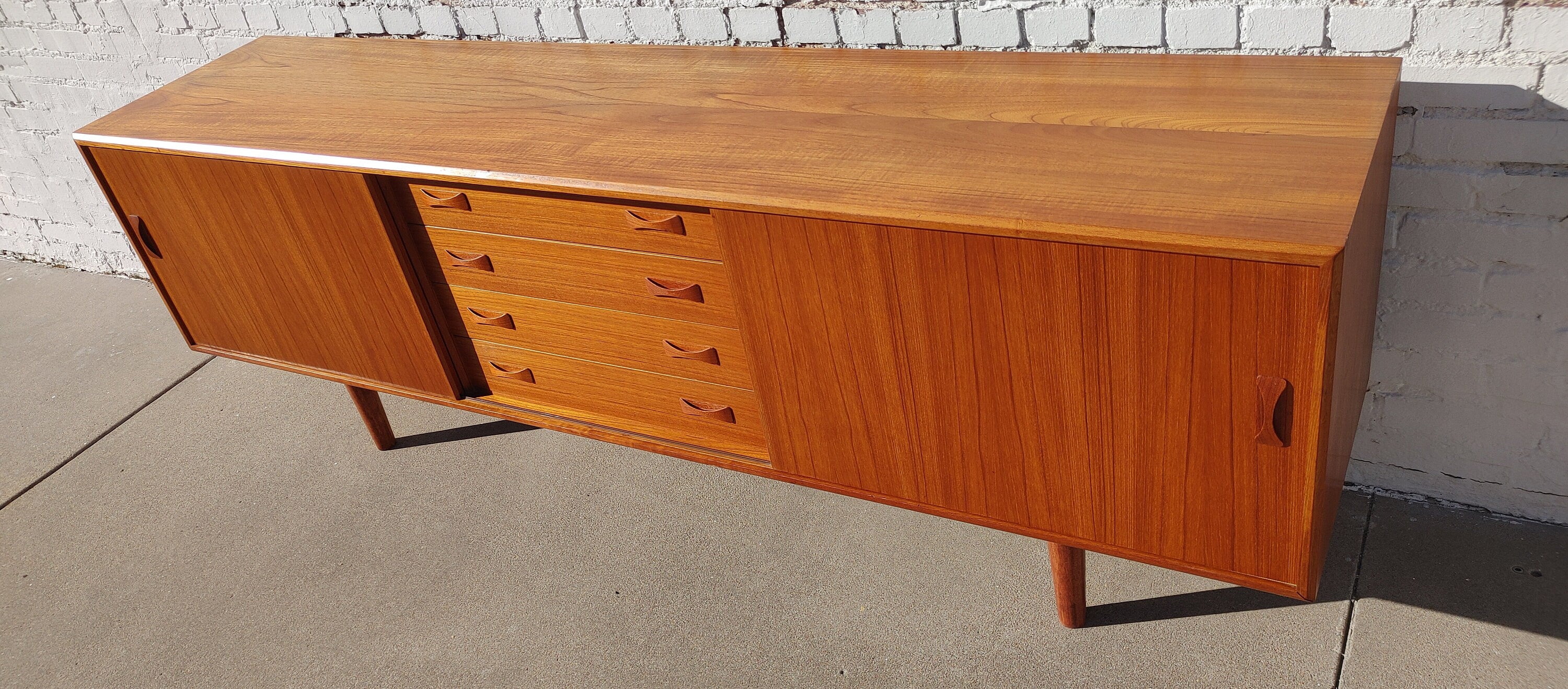 Mid Century Modern Danish Teak Credenza by Clausen and Son