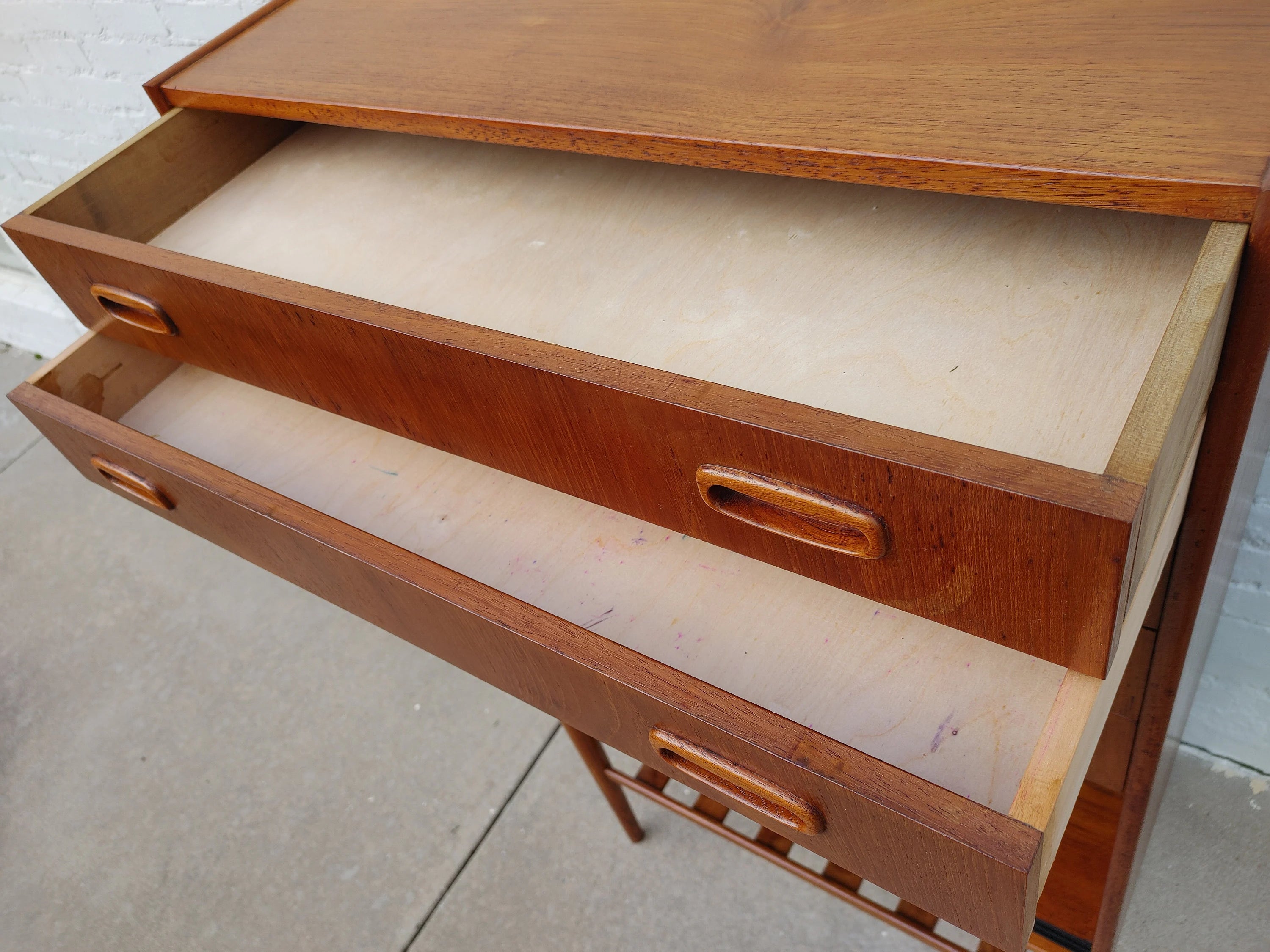 Mid Century Modern Danish Inspired Teak Cabinet