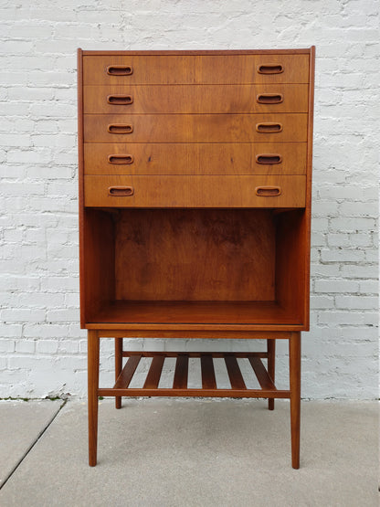 Mid Century Modern Danish Inspired Teak Cabinet