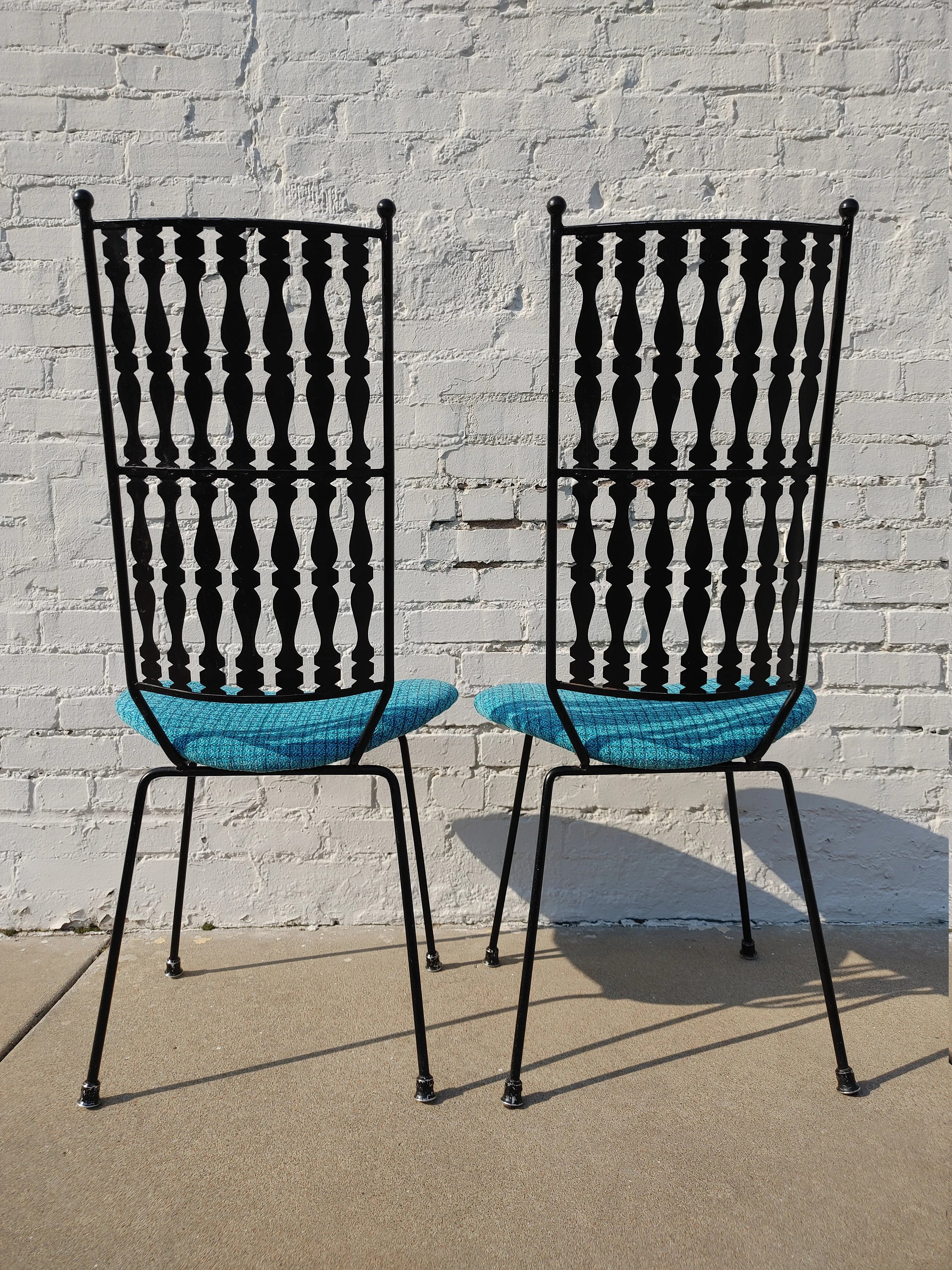 Mid Century Modern Umanoff Iron Chair Set