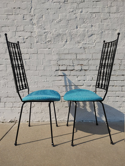 Mid Century Modern Umanoff Iron Chair Set