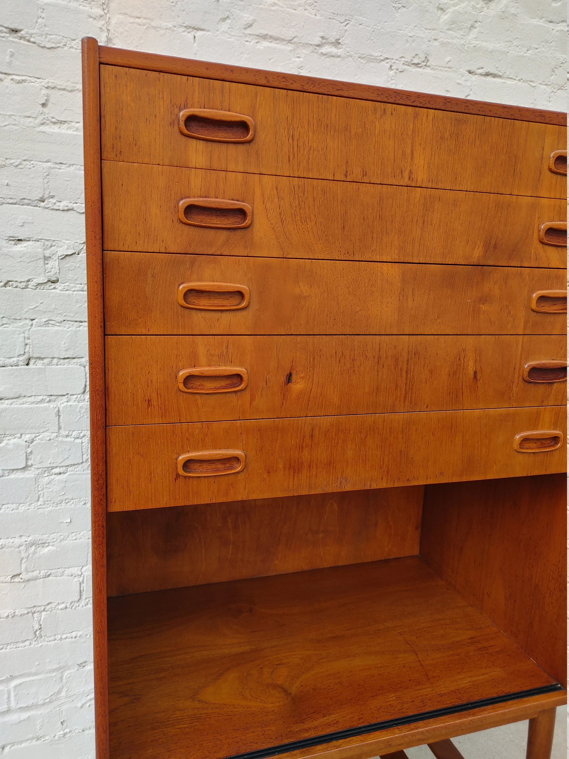 Mid Century Modern Danish Inspired Teak Cabinet