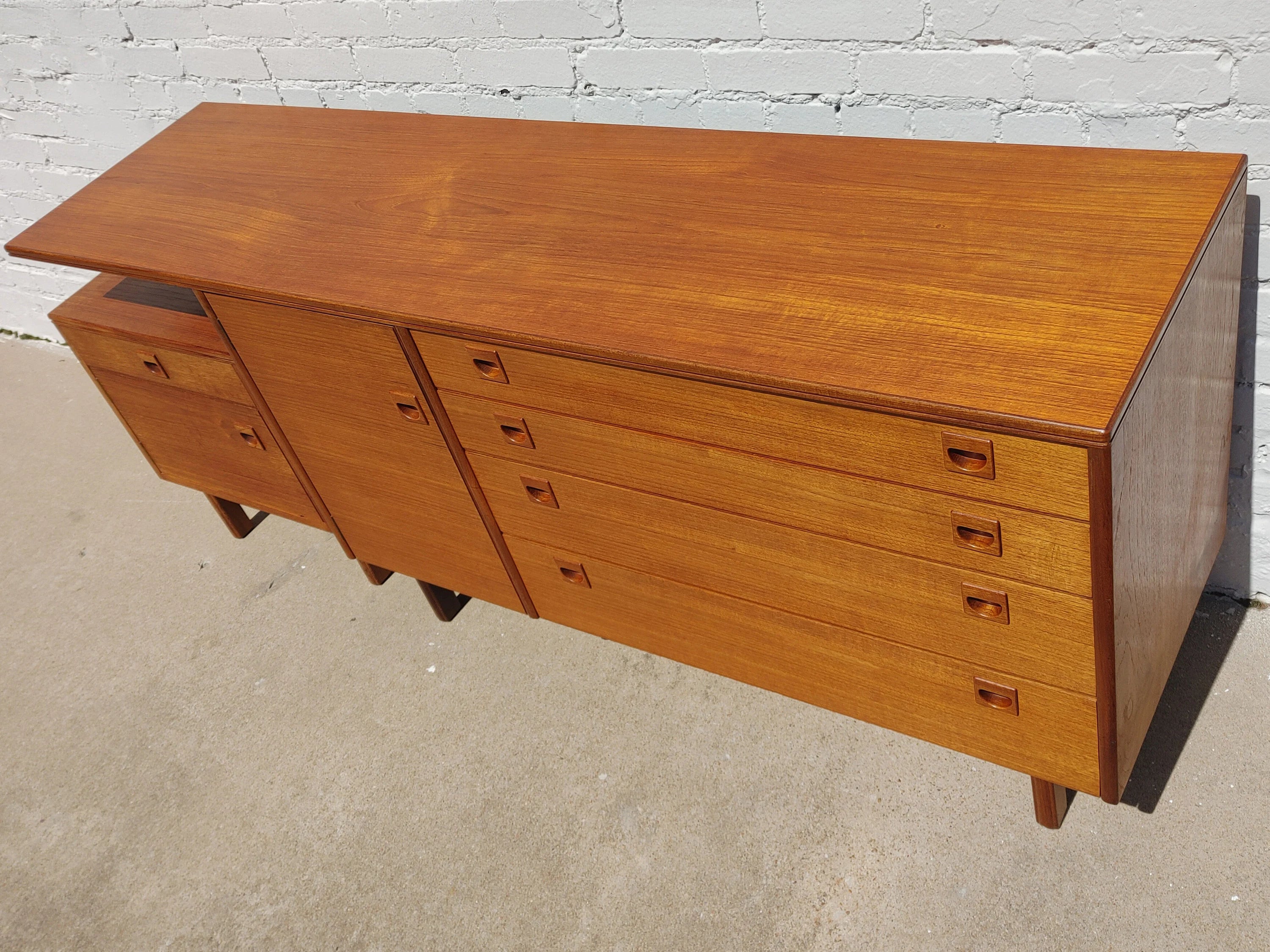 Mid Century Modern Danish Inspired Cabinet Set